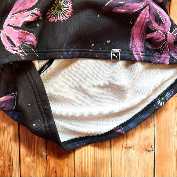 PUMA Women’s Archive Floral Logo Print Mini Shirt Dress - XS - Picture 9 of 15